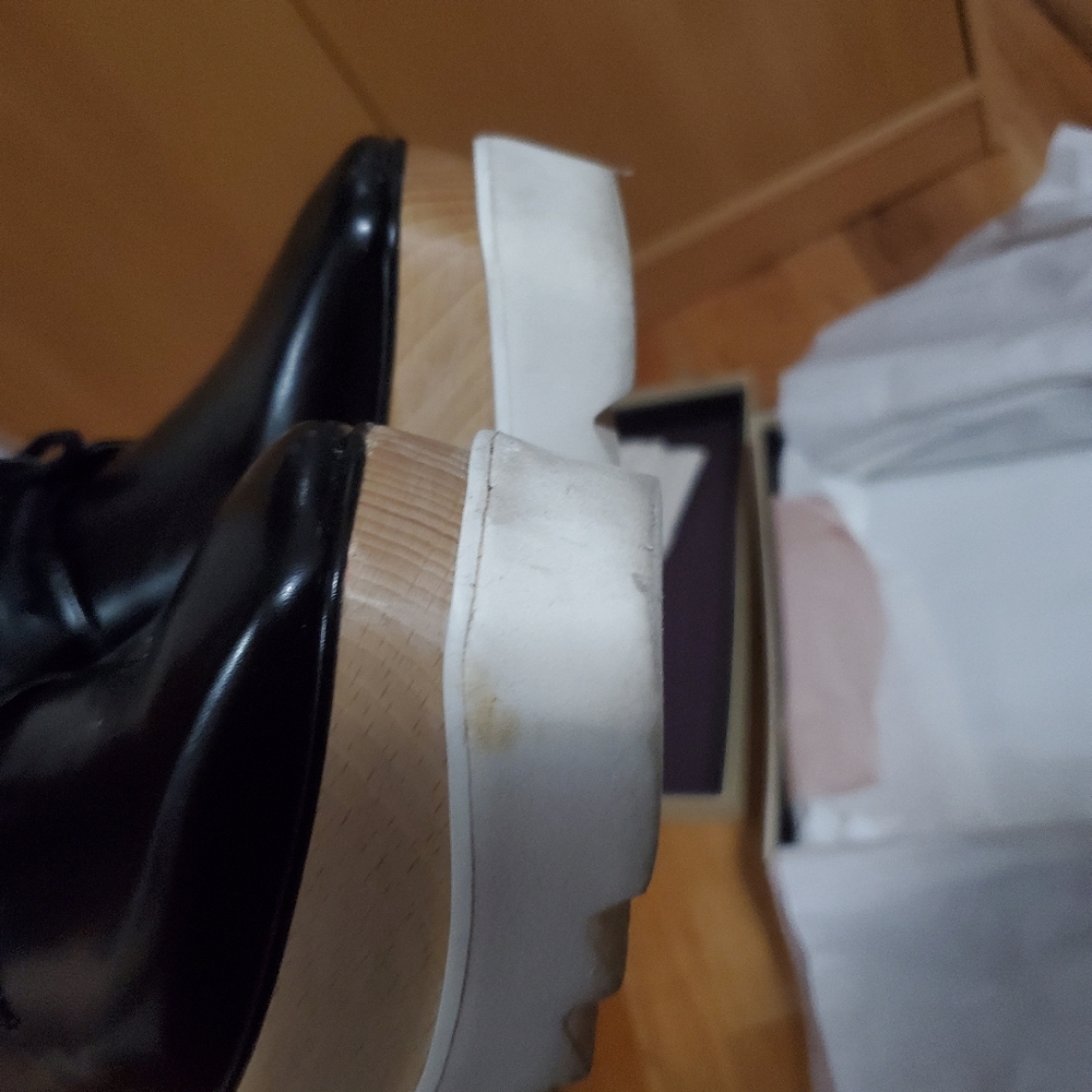 Stella McCartney vegan Oxford Elise platform shoes - Picture 4 of 9